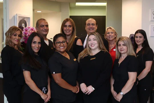 Dentist Encino CA Shahin Issac Bina HP Team